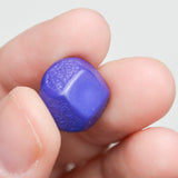 Blue Molded Plastic Shank Buttons - Set of 3