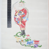 Santa Claus Stocking Hand-Painted Needlepoint Canvas