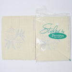 Ornament Styled by Paragon Linen, Stamped for Embroidery - Set of 2