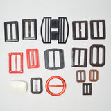 Plastic Buckles + Clasps - Set of 16