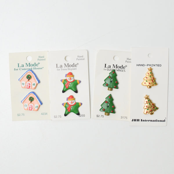 Christmas Buttons - Set of 8