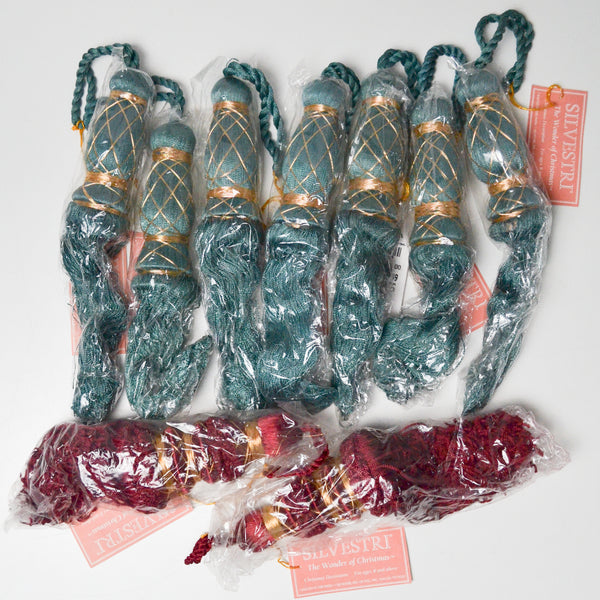 Silvestri Red + Teal Upholstery Tassels