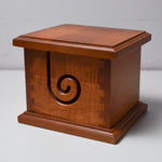 Wooden Hinge Lid Yarn Box