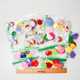 Assorted Colorful Floral Appliques