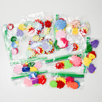 Assorted Colorful Floral Appliques