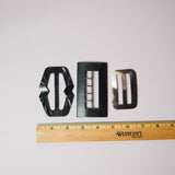 Plastic + Shell Buckles - Set of 3