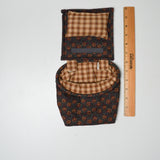 Tabletop Sewing Caddy with Pincushion, Magnet + Basket