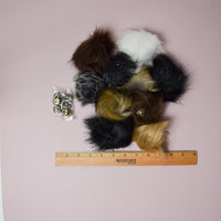 Faux Fur Pom Pom Snap Bundle