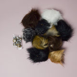 Faux Fur Pom Pom Snap Bundle