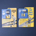 Vintage Dritz Snag Pruf Zipper Repair Kits - Set of 2