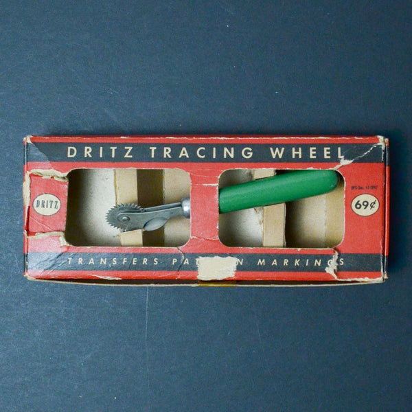 Vintage Clover Tracing Wheel in Dritz Tracing Wheel Box