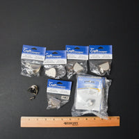 Silver Tone Manual + Magnetic Purse Clasps - 10 Sets