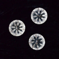 Geometric Carved Glass Buttons - Set of 3