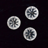 Geometric Carved Glass Buttons - Set of 3