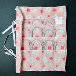 Circular Knitting Needles in Pink Wrap Case