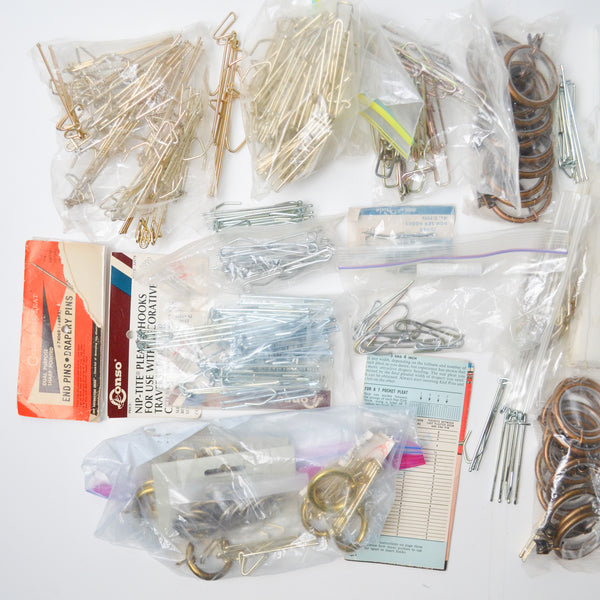 Curtain Rings + Pleating Hooks Bundle