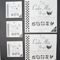 Cake Mix + Cupcake Mix Recipe Foundation Paper Piecing Pads for Quilting - Set of 5