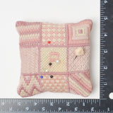Pink Needlepoint Pillow Pin Cushion