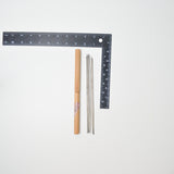 Cast Steel Double-Pointed Knitting Needles in Wooden Case