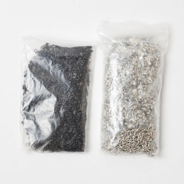 Black + Silver Hook + Eye Bundle