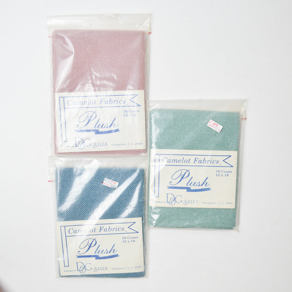 Camelot Fabrics Plush Pastel 16 Count Aida Cloth - 3 Packs