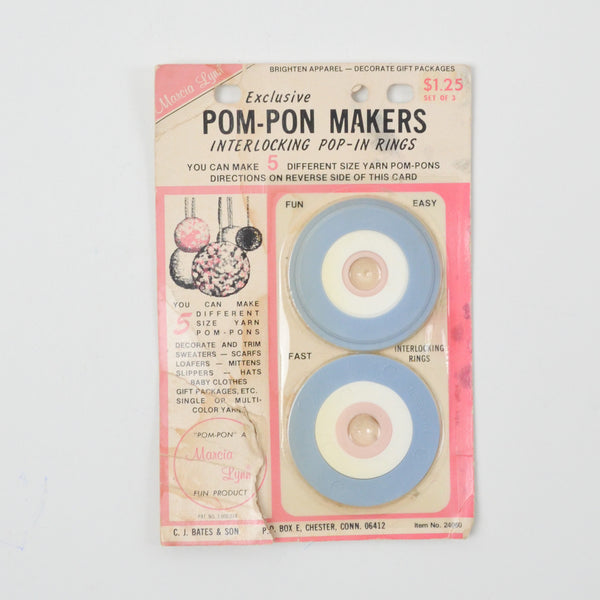 Vintage Pom-Pon Maker Set
