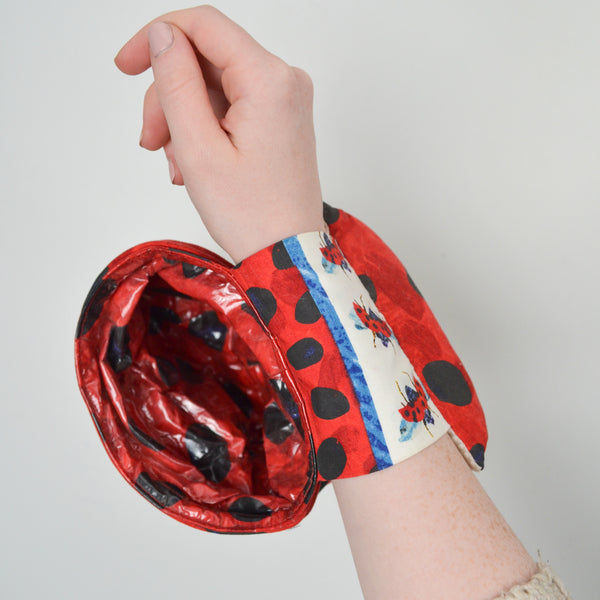 Eric Carle Ladybugs Print Thread Catcher with Attached Pincushion