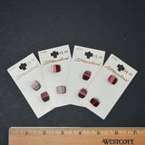 Streamline Dual-Tone Maroon + Pink Buttons - Set of 8