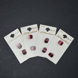 Streamline Dual-Tone Maroon + Pink Buttons - Set of 8