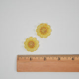 Yellow Flower Buttons - Set of 2