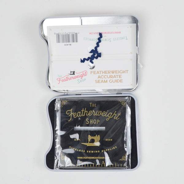 The Featherweight Shop Accurate Seam Guide in Christmas Tin