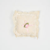 White Floral Lace Pincushion or Ringbearer Cushion