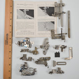 Vintage Singer 66-6 Sewing Machine Feet + Accessory Bundle