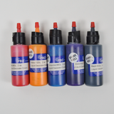 Rainbow Liquid Fabric Dyes - 5 Bottles
