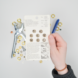 Assorted Grommet + Snap Pliers and Tools