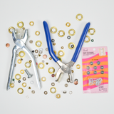 Assorted Grommet + Snap Pliers and Tools
