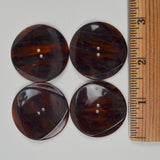 Faux Tortoiseshell Two-Hole Buttons - Set of 4