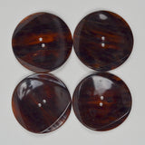 Faux Tortoiseshell Two-Hole Buttons - Set of 4