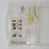 Bernina Quilters Edition Sewing Machine Shanks + Feet, Bobbins + Tools in Plastic Case