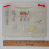 Bernina Quilters Edition Sewing Machine Shanks + Feet, Bobbins + Tools in Plastic Case