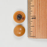 Brown Domed Buttons - Set of 2