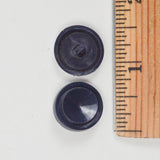 Navy Blue Plastic Shank Buttons - Set of 2