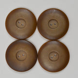 Brown Round Buttons - Set of 4