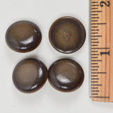Brown Plastic Shank Buttons - Set of 4