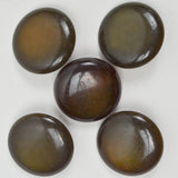 Olive Green Round Shank Buttons - Set of 5