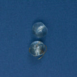 Clear Glass Shank Buttons - Set of 2