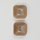 Brown Rounded Square Buttons - Set of 2