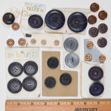 Assorted Large Dark Round Buttons