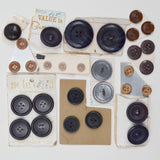 Assorted Large Dark Round Buttons