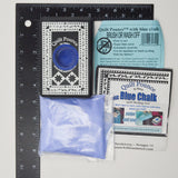 Quilt Pounce with Blue Chalk